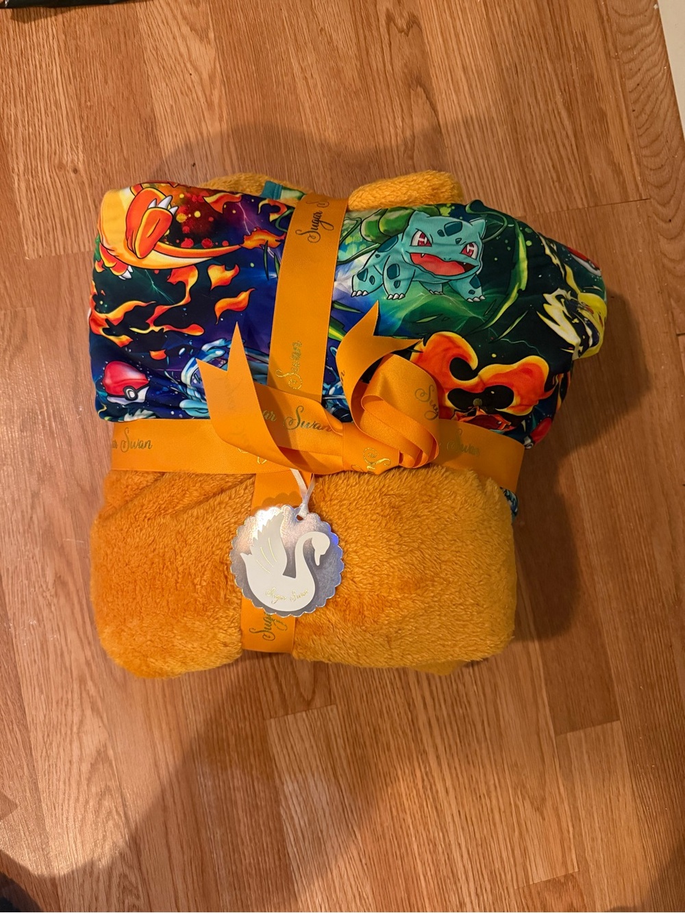 Sugar Swan Pokemon Bamboo Blanket